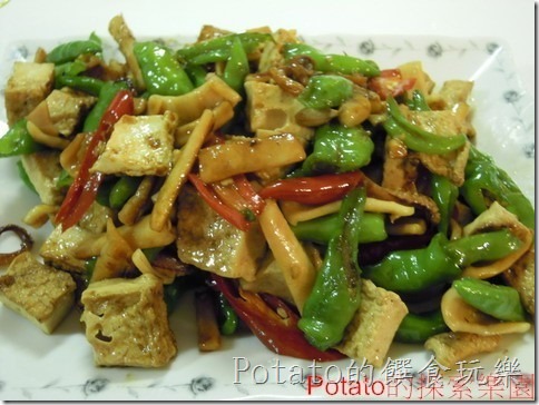 《食譜》161 小青椒炒百頁豆腐