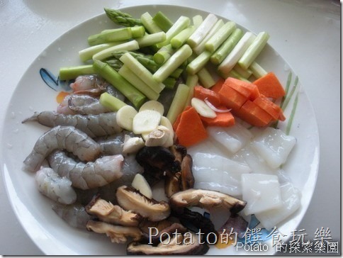 《食譜》035 蘆筍炒海鮮