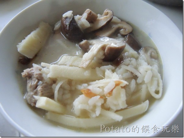 《食譜》344 鮮菇竹筍粥