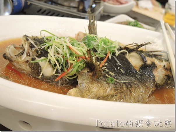 花蓮闔家歡餐廳--清蒸石斑