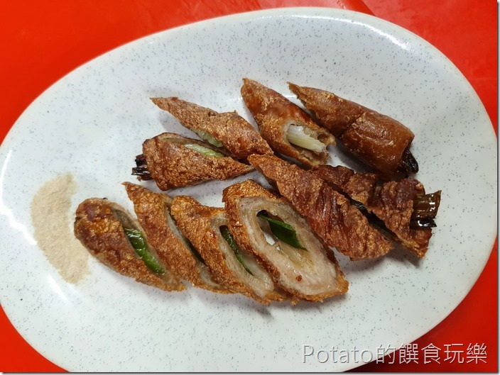 台南竹仔店海鮮燒烤炸肥腸1