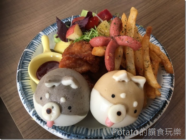 豆弄早午餐雙色柴犬餐