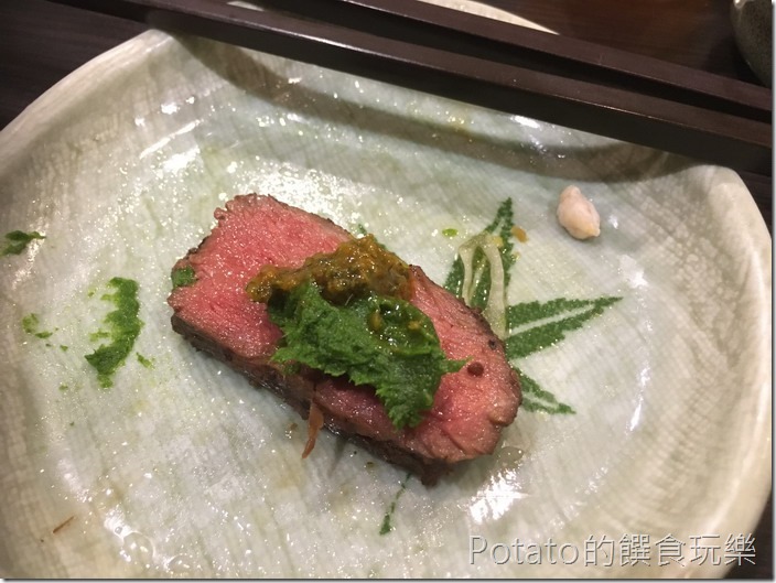 銀座日式料理舒肥牛肉