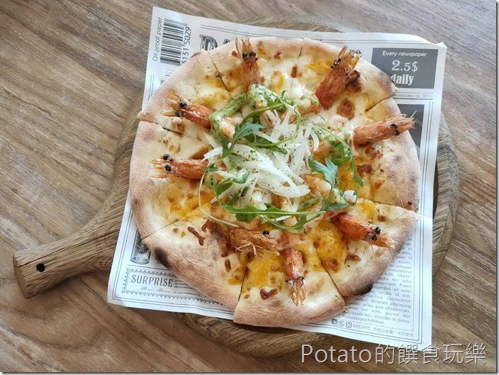 雛菊餐桌鮮蝦披薩