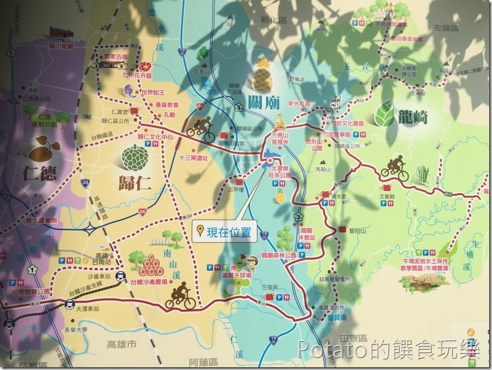 【大潭埤旺萊公園】地圖