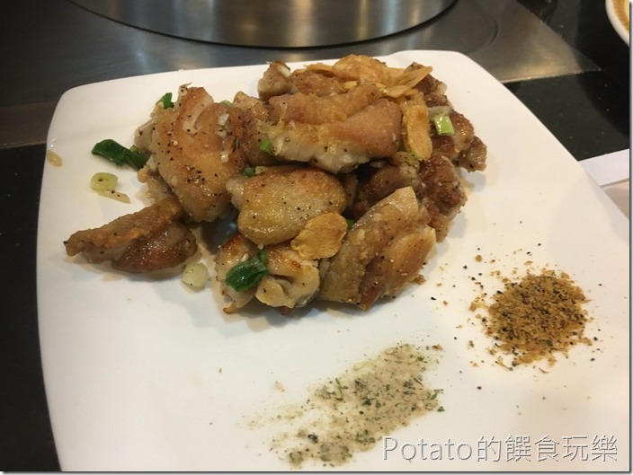 登野精緻鐵板料理香蒜雞