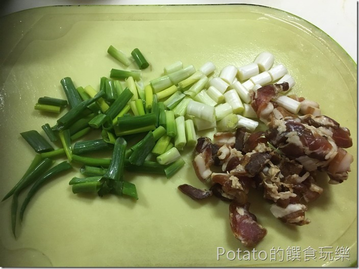 南瓜臘味飯食材2