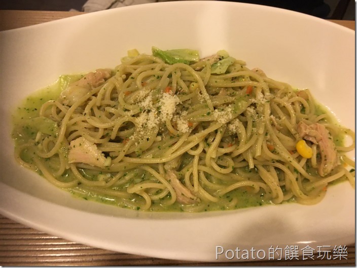 好煮義成大店青醬雞肉義大利麵