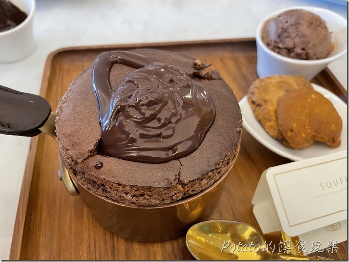 卡啡那台南市府店巧克力舒芙蕾2